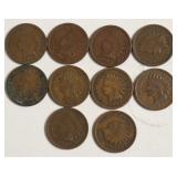 10 INDIAN HEAD CENTS