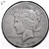 1935 S PEACE DOLLAR VF