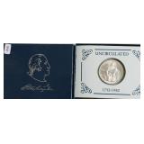 1982 D WASHINGTON HALF DOLLAR W BOX PAPERS