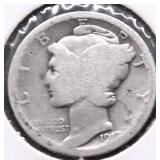 1917 MERCURY DIME AG