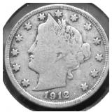 1912 V NICKEL VG