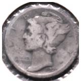 1920 S MERCURY DIME VG