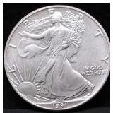 1991 SILVER EAGLE GEM