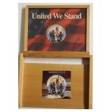 UNITED WE STAND SILVER EAGLE W BOX PAPERS