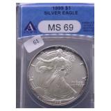 1995 ANAX MS69 SILVER EAGLE