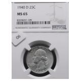 1940 D NGC MS65 JEFFERSON NICKEL