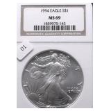 1994 NGC MS69 SILVER EAGLE