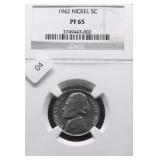 1942 NGC PF65 JEFFERSON NICKEL