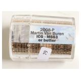 2008 ICG MS63+ VAN BUREN DOLLARS