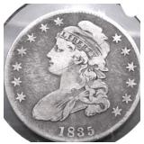 1835 BUST HALF DOLLAR VG