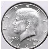 1964 CHOICE BU KENNEDY HALF DOLLAR