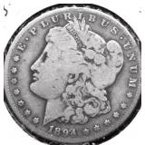 1894 S MORGAN DOLLAR VG