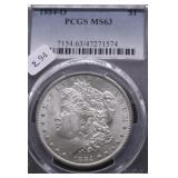 1884 O PCGS MS63 MORGAN DOLLAR