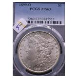 1899 O PCGS MS63 MORGAN DOLLAR