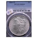 1884 O PCGS MS64 MORGAN DOLLAR
