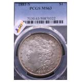 1881 S PCGS MS63 MORGAN DOLLAR