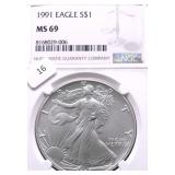 1991 NGC MS69 SILVER EAGLE