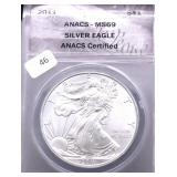 2011 ANAX MS69 SILVER EAGLE