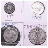 GROUP OF US COINS