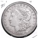 1921 MORGAN DOLLAR VF