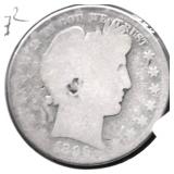 1896 BARBER HALF DOLLAR AG