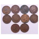 10 INDIAN HEAD CENTS