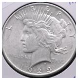 1925 CHOICE BU PEACE DOLLAR