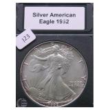 1992 SILVER EAGLE  GEM
