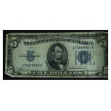 FIVE DOLLAR SILVER CERTIFICATE VF