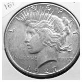 1927 PEACE DOLLAR AU