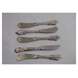 5-STERLING SILVER HANDLE SPREADERS