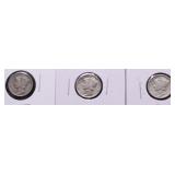 3 MERCURY DIMES