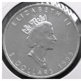 1999 CANADA MAPLE LEAF GEM