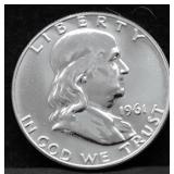 1961 PROOF FRANKLKIN HALF DOLLAR