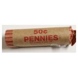 ROLL OF TEENS WHEAT CENTS