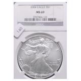 2004 NGC MS69 SILVER EAGLE
