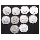 10 40 % SILVER HALF DOLLARS