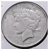 1923 D PEACE DOLLAR VF