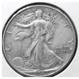 1842 WALKING HALF DOLLAR XF