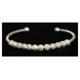 SILVER BEAD BRACELET