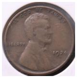 1924 D WHEAT CENT F