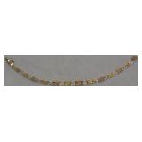 STERLING SILVER TRI COLOR BRACELET