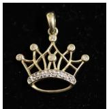 10K GOLD CROWN PENDANT 1.7 GRAMS