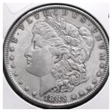 1885 MORGAN DOLLAR XF