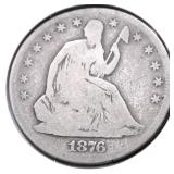 1876 S SEATED HALF DOLLAR G