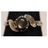 10K GOLD TESTED BLACK STAR SAPPHIRE SIZE 6