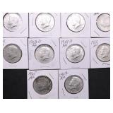 10 40 % SILVER HALF DOLLARS
