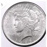 1922 PEACE DOLLAR UNC