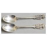 2 STERLING SILVER SPOONS  27.2 GR