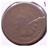 1868 INDIAN HEAD CENT AG
